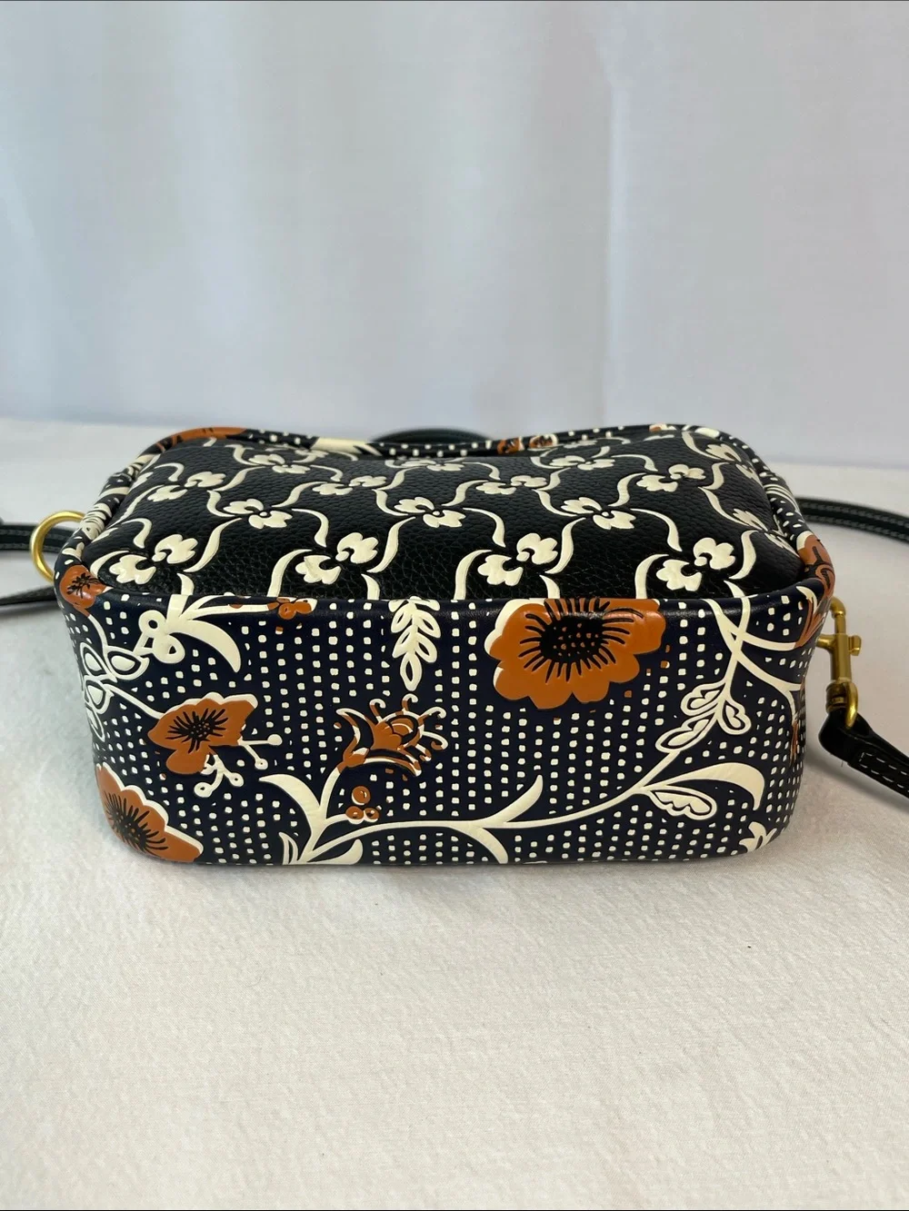 Tory Burch Perry Bombé Mixed-Print Mini Bag Crossbody